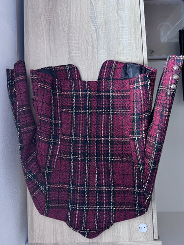 Damen blazer tweed kariert - blazer,