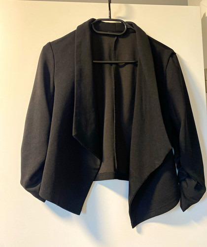 Kurz blazer schwarz elegant - schwarz,