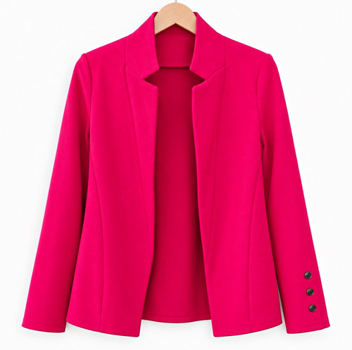 Damen blazer pink kurz - kurz, langarm