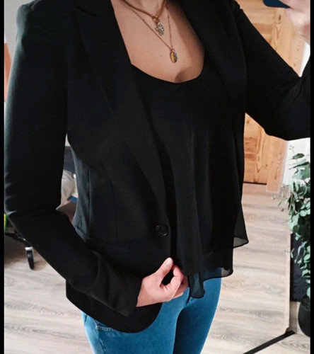 Amisu damen blazer schwarz - amisu,