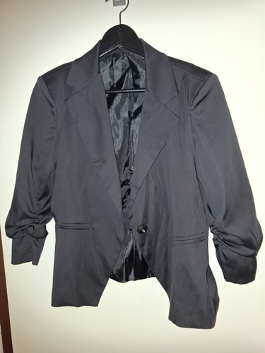 Damen blazer schwarz m - schwarz, gr.