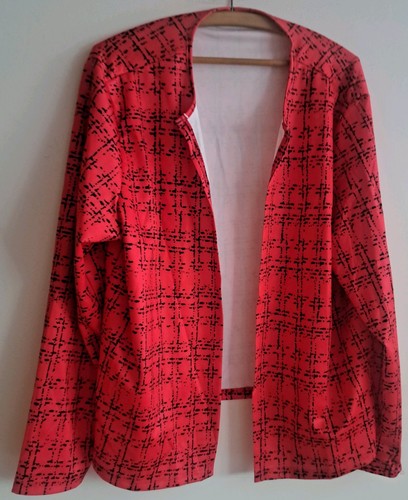 Kurzblazer jacke rot schwarz - jacke,