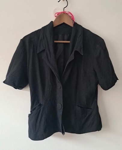 Vintage kurzarm blazer - blazer, jacke