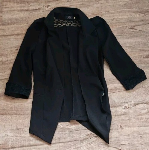 Kurzarm blazer schwarz spitze - blazer,